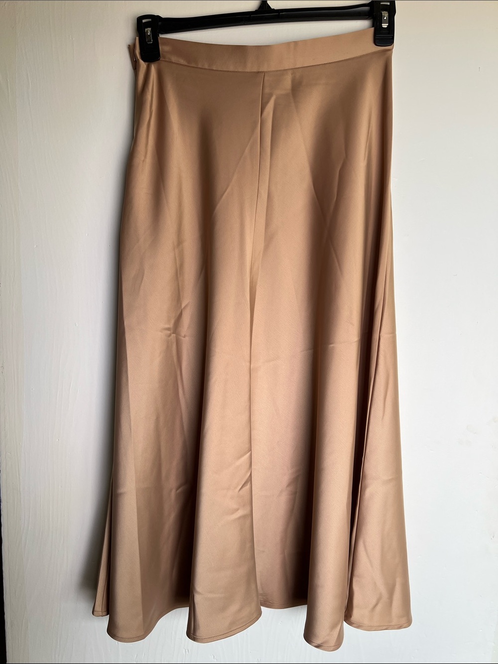 Banana Republic Camel A-Line Satin Maxi Skirt - Picture 3 of 3